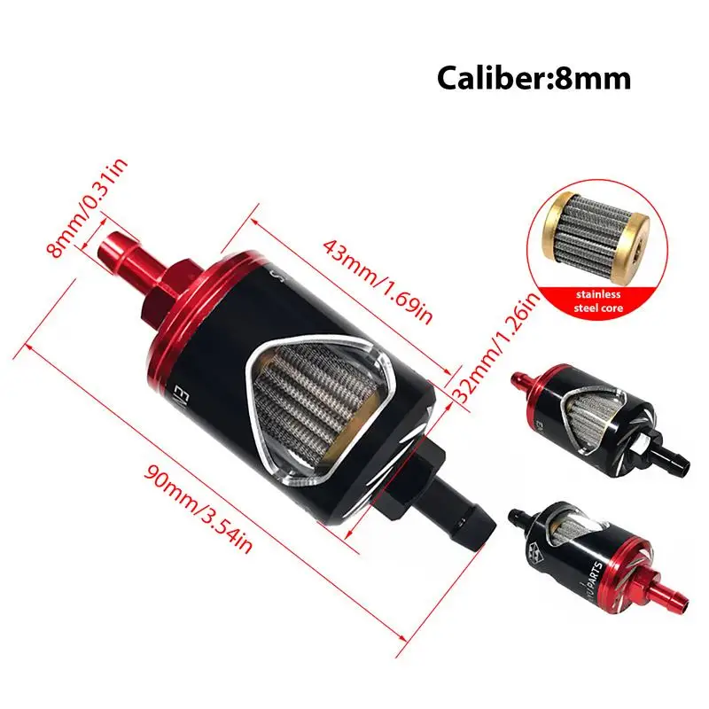 Hoogwaardig oliefilter Hooggelegeerd motoroliënfilter Roestvrij stalen kern Glasperspectieffilter voor eenvoudig te gebruiken