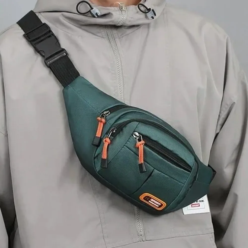 Nuevos bolsos cruzados Oxford para hombre, bolso de hombro duradero de gran capacidad para el pecho, bolso de cintura multifuncional impermeable para hombres y mujeres