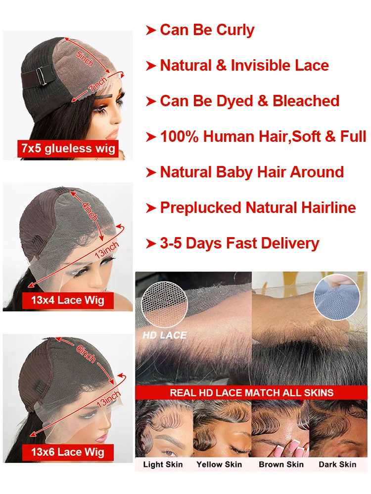 300% كثافة شعر مستعار مجعد الشعر البشري 13x6 HD الدانتيل أمامي موجة عميقة الباروكات 46 بوصة جاهزة للذهاب 7x5 غلويليس الباروكات شعر الإنسان للنساء