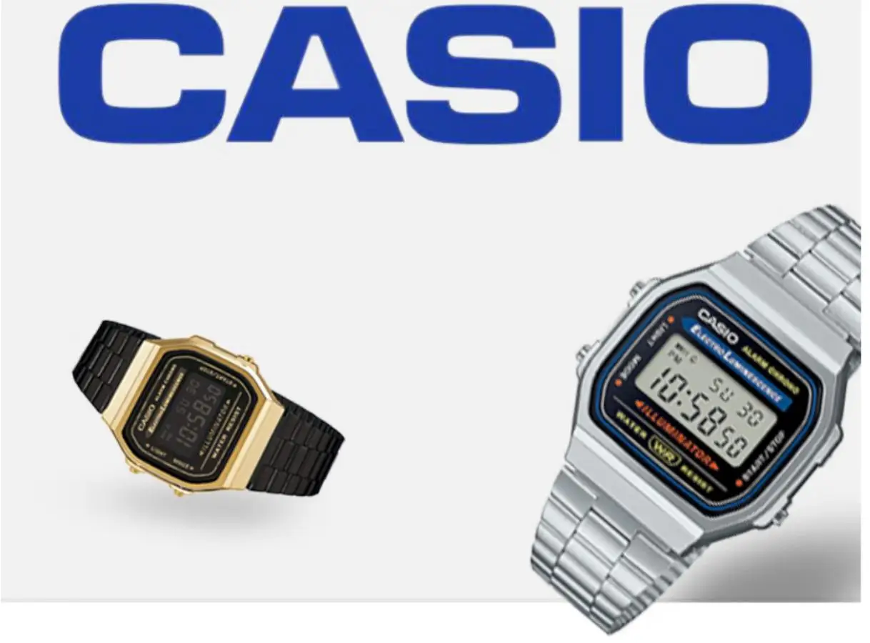 CASIO Vintage Classic Small Square Digital Watch with Silver Metal Case, Waterproof Versatile Daily Casual Timepiece, Japanese-K