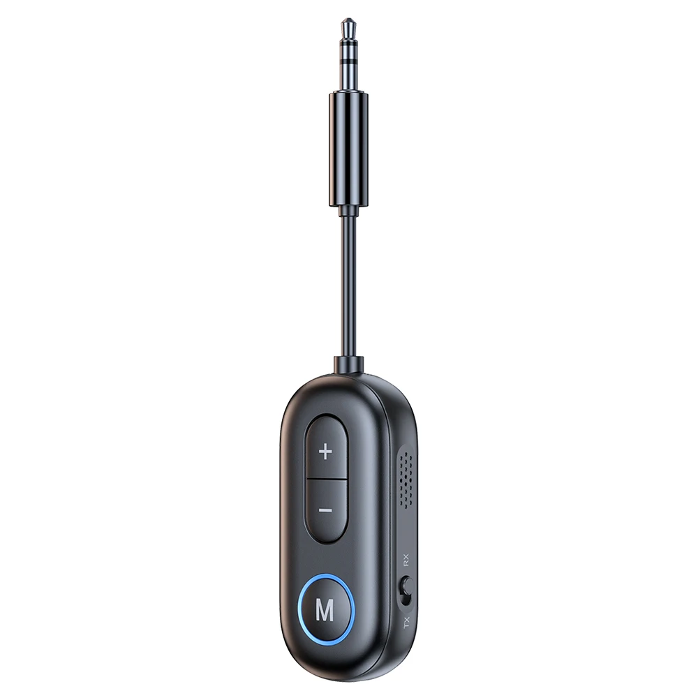 Bluetooth 5.4 Audio Transmitter Receiver 3.5MM AUX Hifi Stereo Music Wireless Adapter With Mic For Car Airplane TV PC Headphone view 2