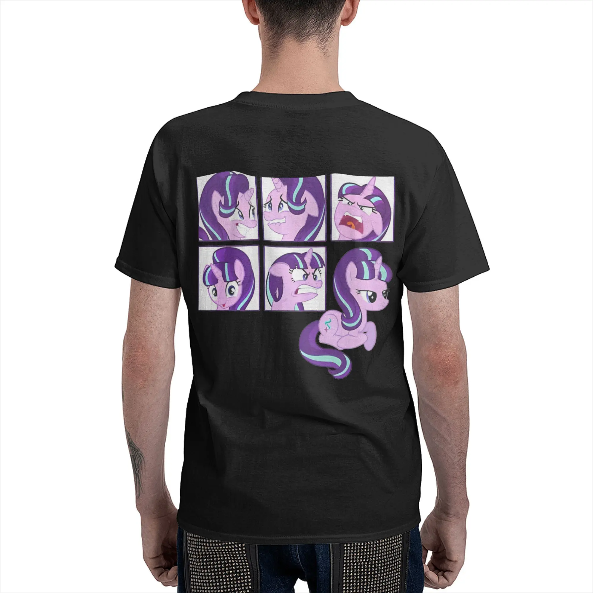 Men Women T-Shirt Starlight Glimmer Faces Pure Cotton Tees Short Sleeve Ponies friendship is magic T Shirts Crewneck Clothes