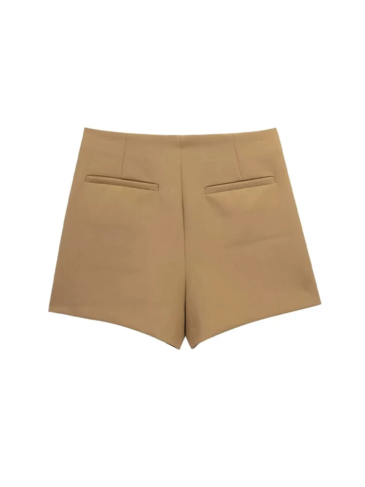 ZHUISHU-pantalones cortos asimétricos de estilo Pareo para Mujer, faldas Vintage de cintura alta con cremallera lateral, falda femenina