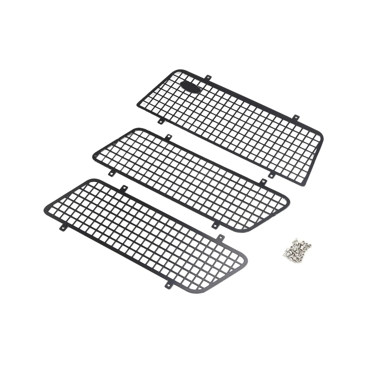 อุปกรณ์ตกแต่งตาข่ายกรองแสงโลหะ3ชิ้นสำหรับ Traxxas TRX4 bronco 82046-4 1/10 RC Crawler อะไหล่อัพเกรดรถยนต์