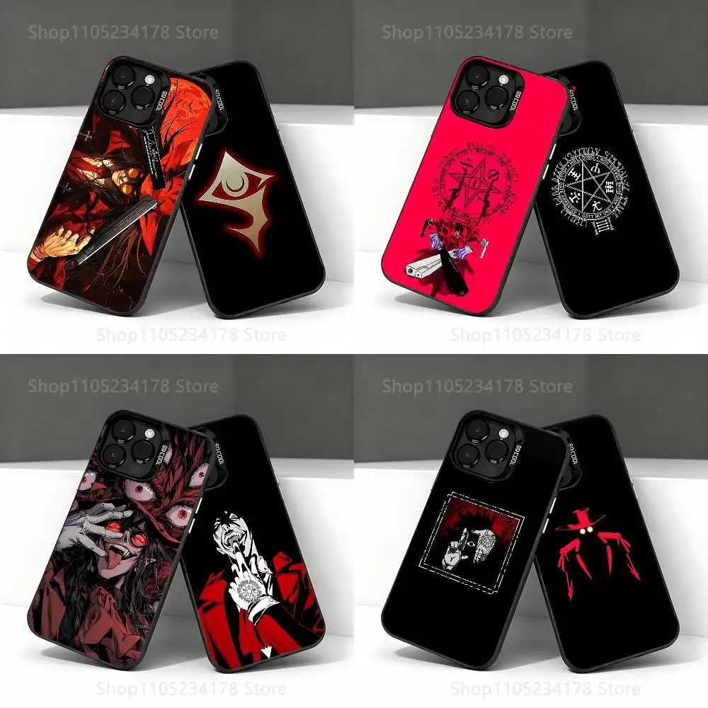 

Anime A-Alucard H-Hellsing Phone Case For iPhone 17,16,15,14,13,12,11,Pro,Max,Plus,E,Air,Mini Black Tpu IMD Cover