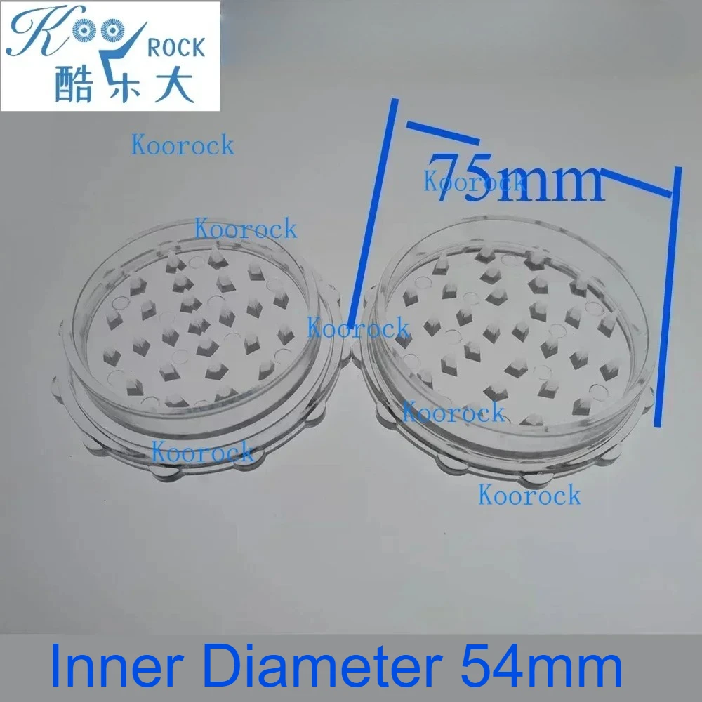Dual-Compartment Herb Crusher with Sharp Teeth for Tobacco, Garlic & Spices, Multipurpose Tool, Arc-Shaped 75mm Plastic Grinder