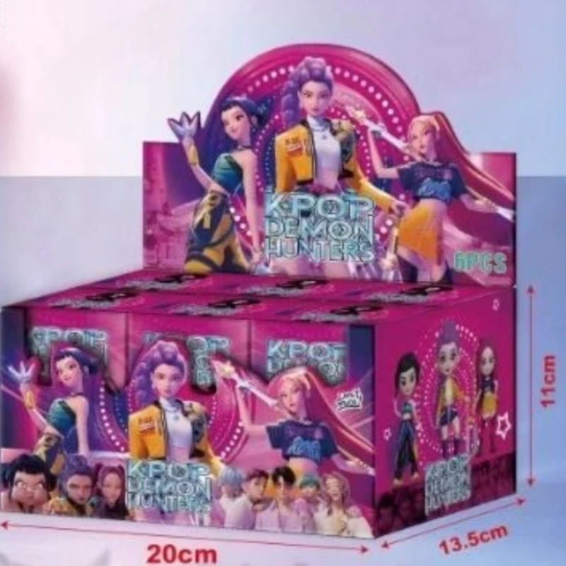 KPop Demon Hunters Rumi Mira Zoey Creative Cartoon Figurine Toy Blind Box High-Value Decorative Desktop Item for Boys and Girls