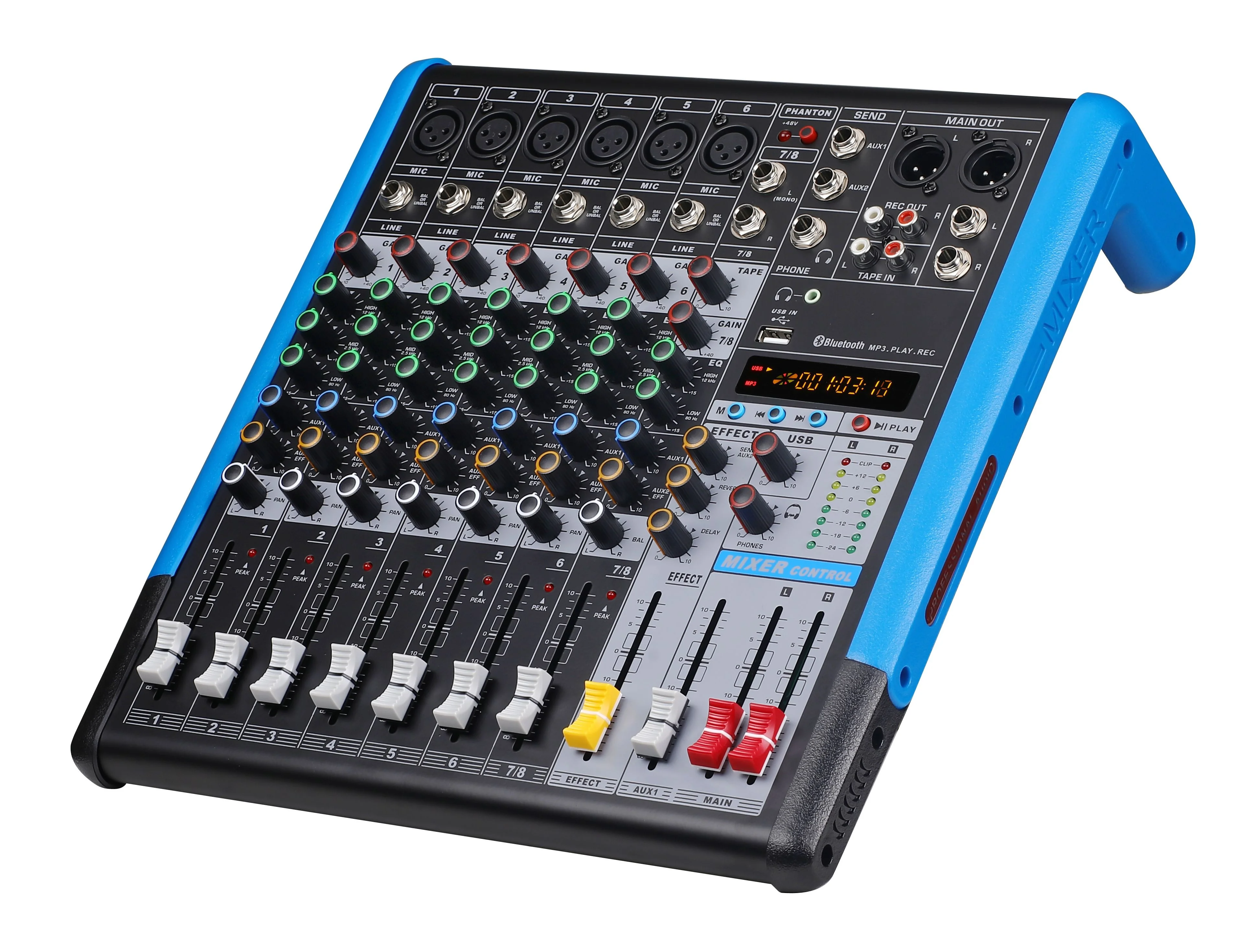 Sound Cards Podcasting Portable Sound Mixing Console USB Recording Input Live Streaming Audio Processor Mixer