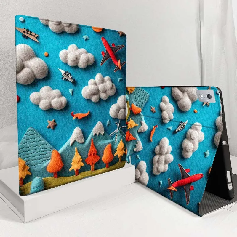 

Healing Fiber Art Pattern For Lenovo Pad Legion Xiaoxin Tab Y700 K10 M10 P11 3rd Pro GT Plus Gen 5G Tablet Case