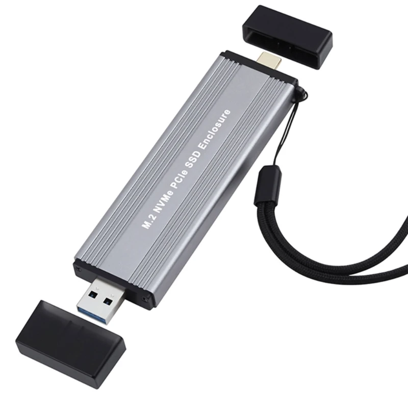 

Корпус SSD — USB 3.1 Gen2, 10 Гбит/с, алюминиевый корпус USBC USBA — NVMe PCIe