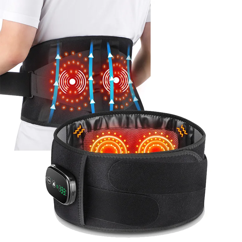 

Women's Red Light Neoprene Heated Massager Brace New Design Recharging Pain Relief Back Support Belt Hot Compress Therapy Health
