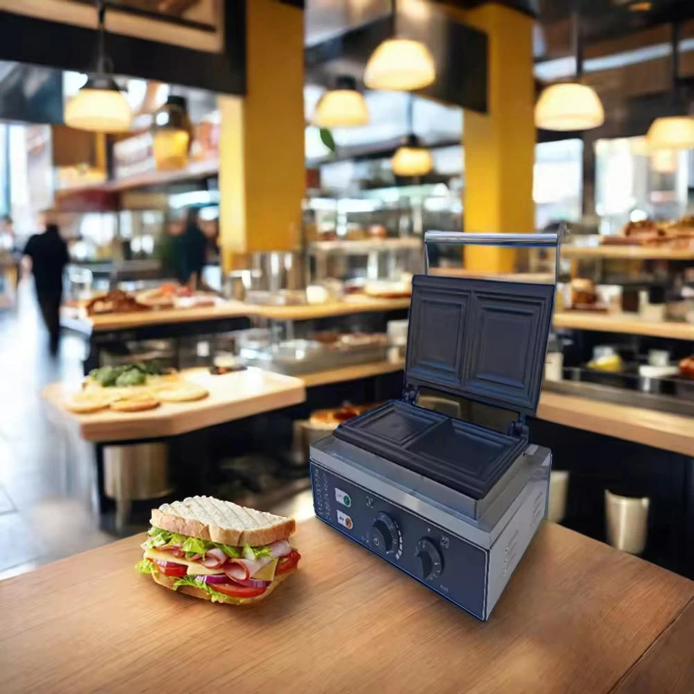 مطعم عارضة المعدات الغذائية المنزلية محمصة ساندويتش محمصة