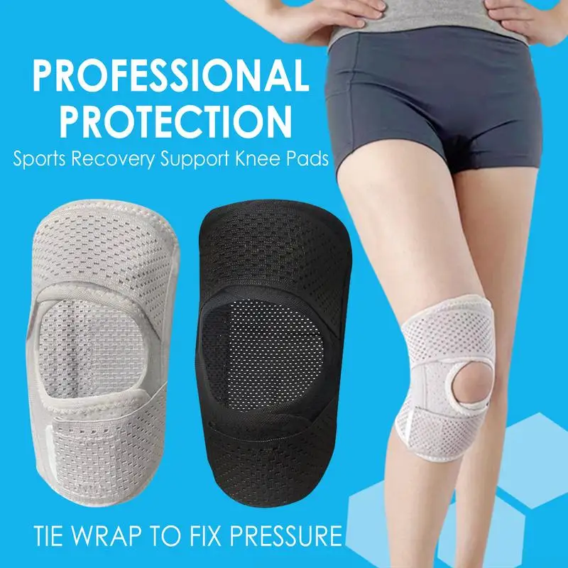 M-XL Knee Brace With Side Stabilizers Relieve Meniscal Tear Knee PainArthritis Joint Pain Relief Reathable Knee Support No-Slip