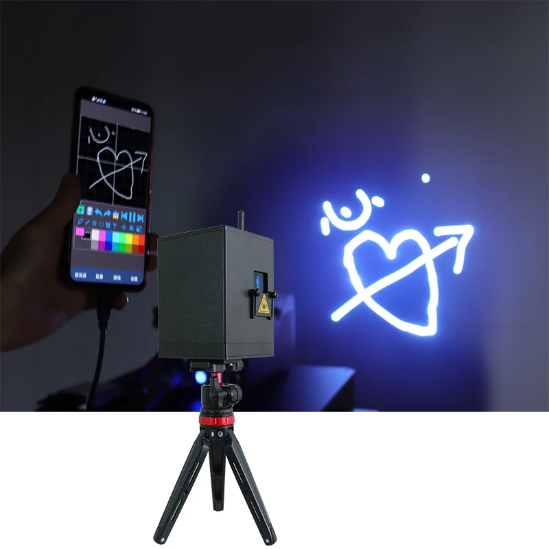 

3W mobile phone App controls laser light stage light interactive stage light party family activities convenient and fun