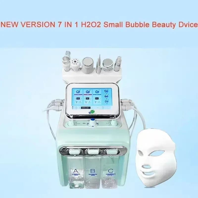 

7 in1 H2O2 Water Oxygen Jet Peel Hydro Beauty Skin Cleansing Hydro facial Machine Facial Machine Water Aqua Peeling for Home Use