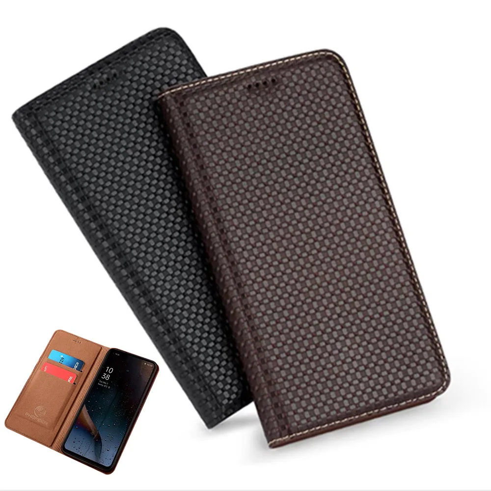 Genuine Leather Flip Case For Oukitel WP33 WP28 WP27 WP26 WP23 WP22 Luxury Magnetic Holder 2 Visa Cards Slot Phone Cover Funda