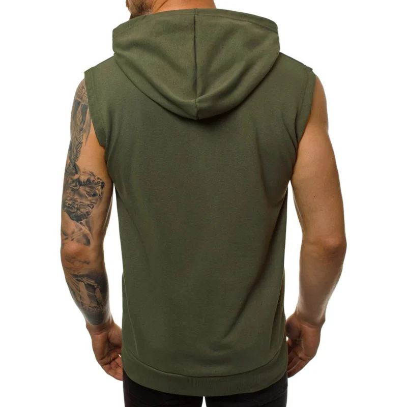 Sweat-shirt respirant à capuche pour homme, haut de sport précieux, vêtements d'entraînement, sweat à capuche décontracté, documents solides, fermeture éclair en fibre, fitness