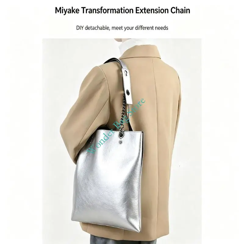 Bag Strap Extender Chain Set Pair, Detachable Clip On Handbag Shoulder Drop Lengthener, Metal Connector for Daily Carry