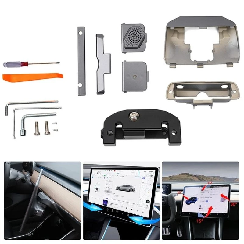 Screen Rotation Bracket GPS Navigation Holder Compatible-For  Y Car Central Control Auto Replacement Accessories 