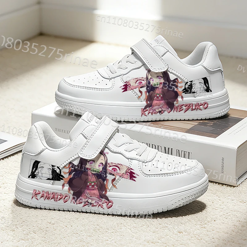

Детские кроссовки с принтом Камадо Нэзуко для девочек, дышащие, с мягкой подошвой, удобные, модные, повседневные, 2026, подарок для детей