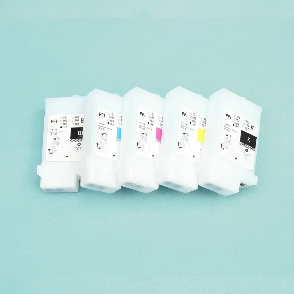 PFI102 Printer Ipf Kartrid Isi Ulang PFI 102 Kartrid Tinta Isi Ulang untuk Canon IPF500 IPF510 IPF600 IPF605 IPF610 IPF700 IPF710