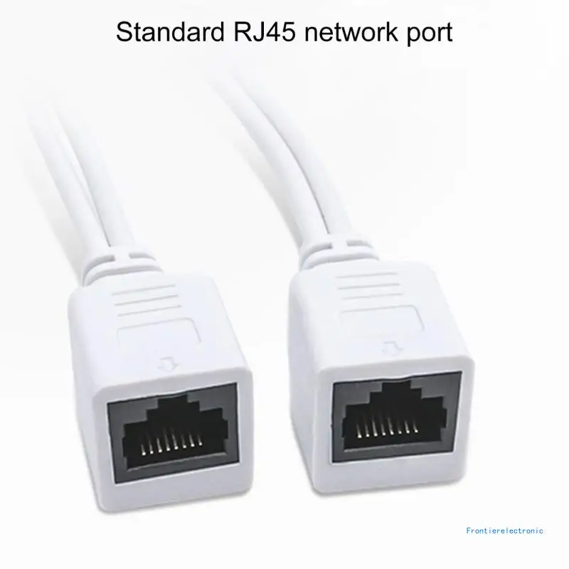 injetor PoE passivo divisor PoE com conectores RJ45 DC5.5x2.1 mm