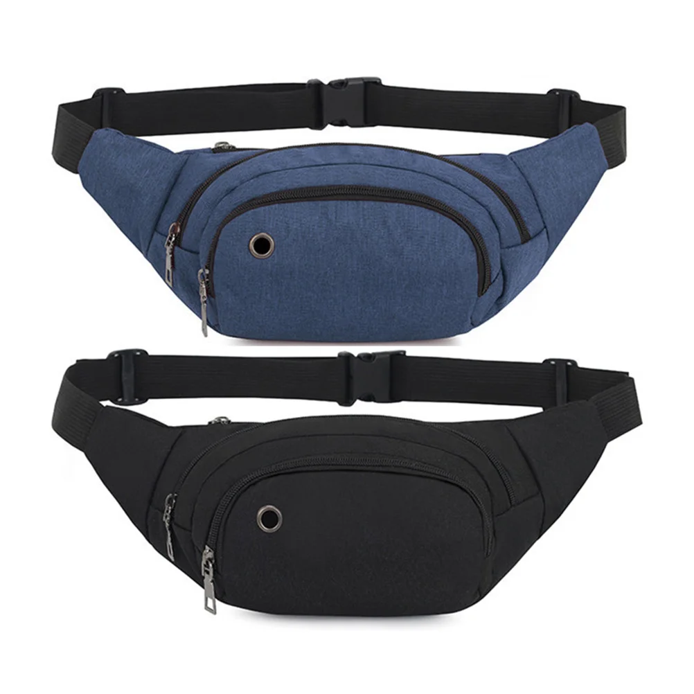 

Men Women Outdoor Casual Sports Waist Bag Black Lightweight Workout Fanny Pack for Jogging Walking Hiking Camping Sports Fanny