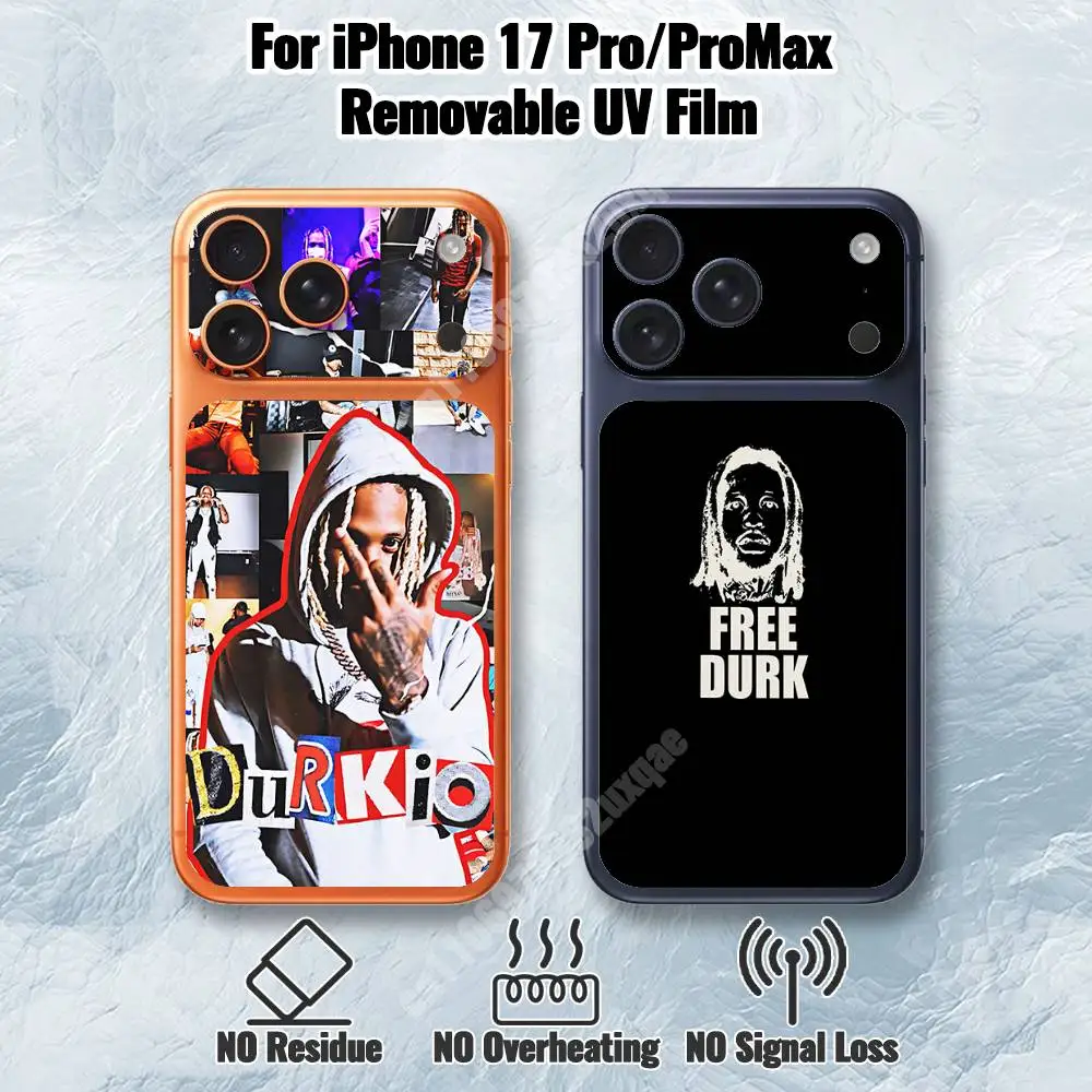 Rapper Lil D-Durk Removable UV Film for iPhone 17 Pro 17 ProMax Protective Sticker