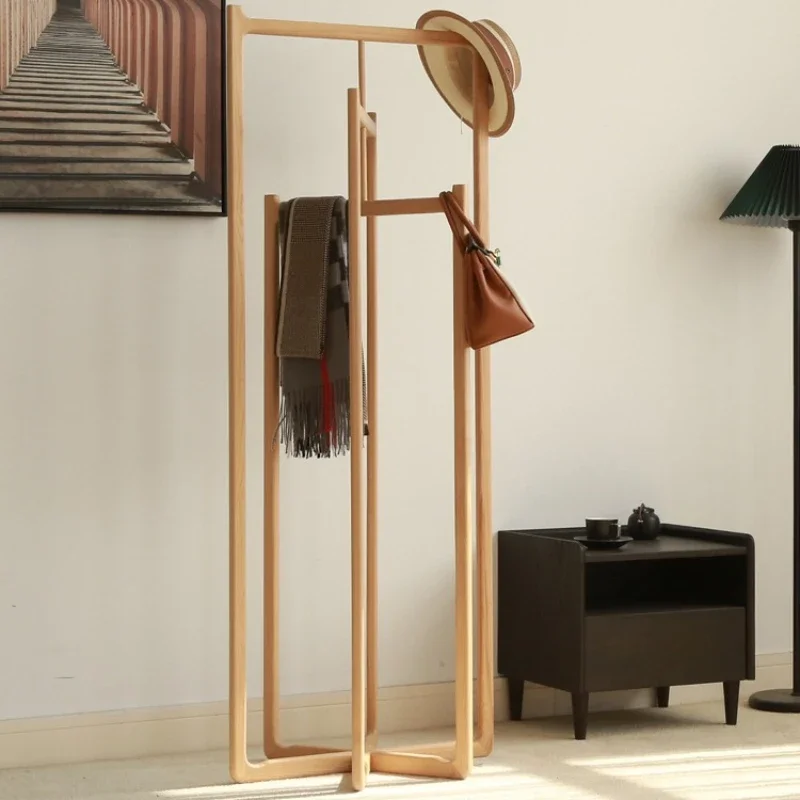 Solid Wood Coat Rack All Solid Ash Bedroom Door Storage Rack Simple Cherry Hanger