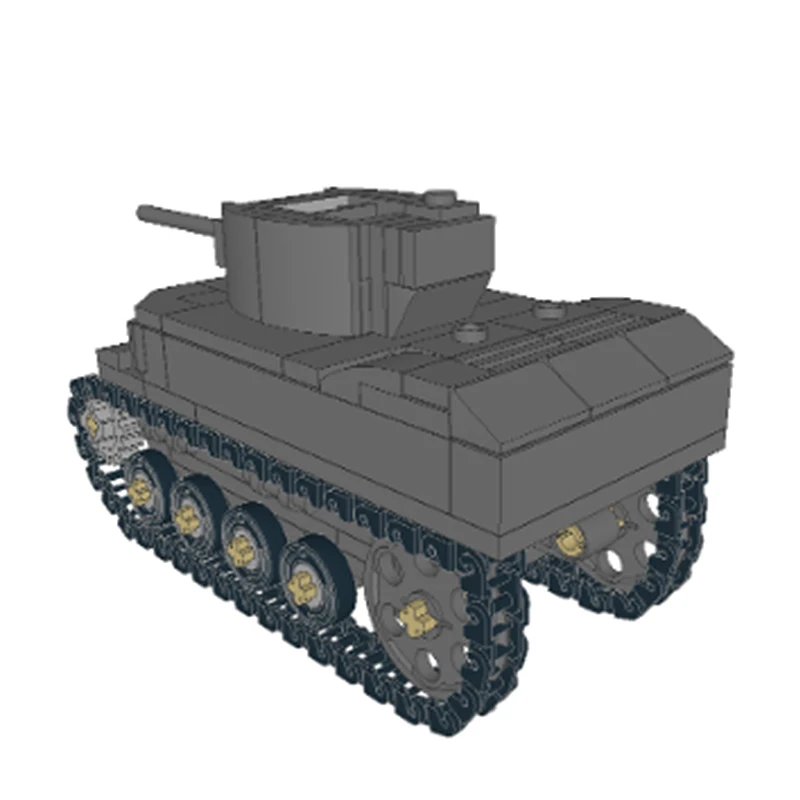 Model niszczyciela czołgów M8A1 MOC Klocki Konstrukcyjne Sprzęt Wojenny Technologia Modularna Prezenty Świąteczne Zestaw do Składania Zabawki dla Dzieci