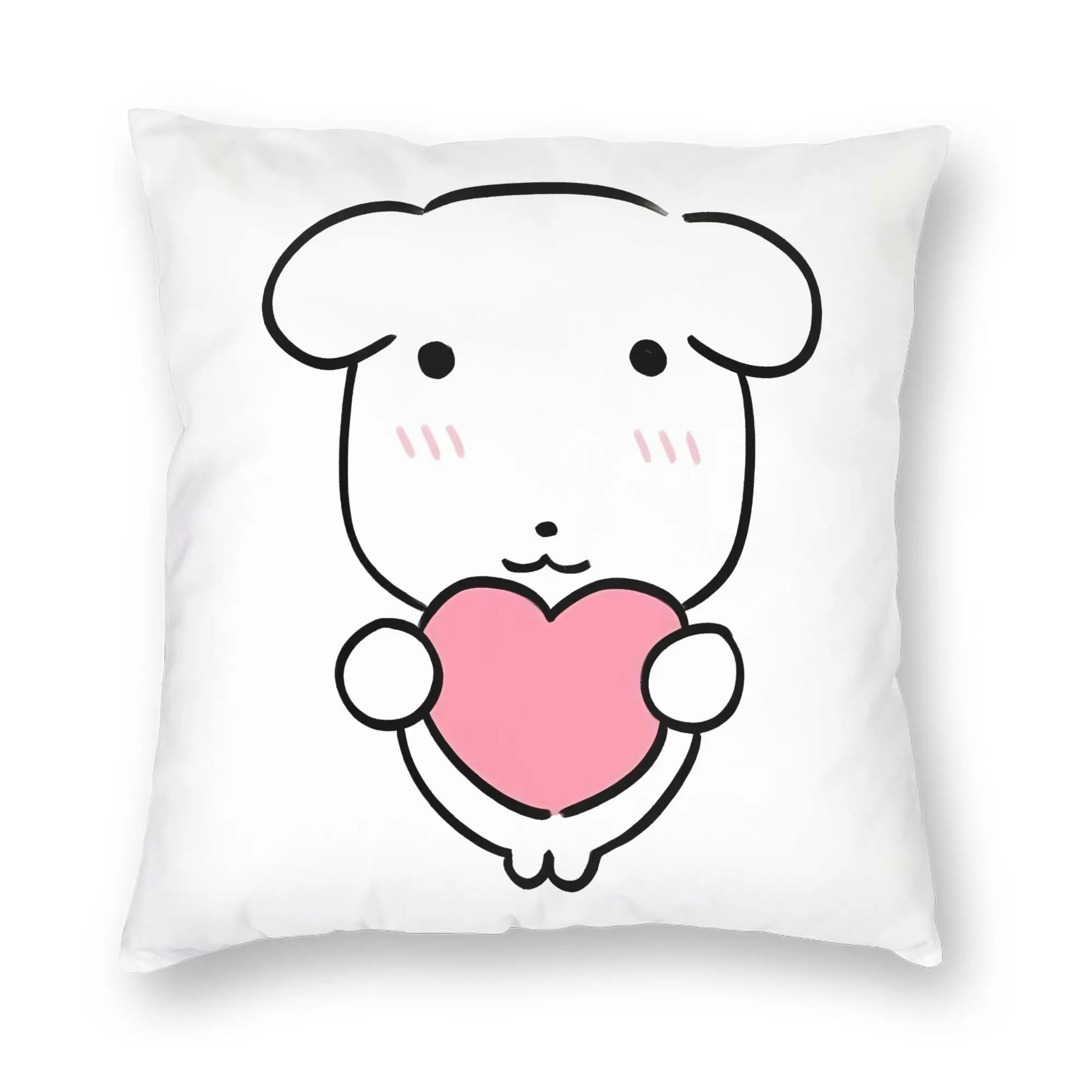 GANADIs Kawaii Puppy Cute Dog Cartoon Pillowcase Soft Fabric Cushion Cover Decoration  Throw Pillow Case Cover Home 45X45cm