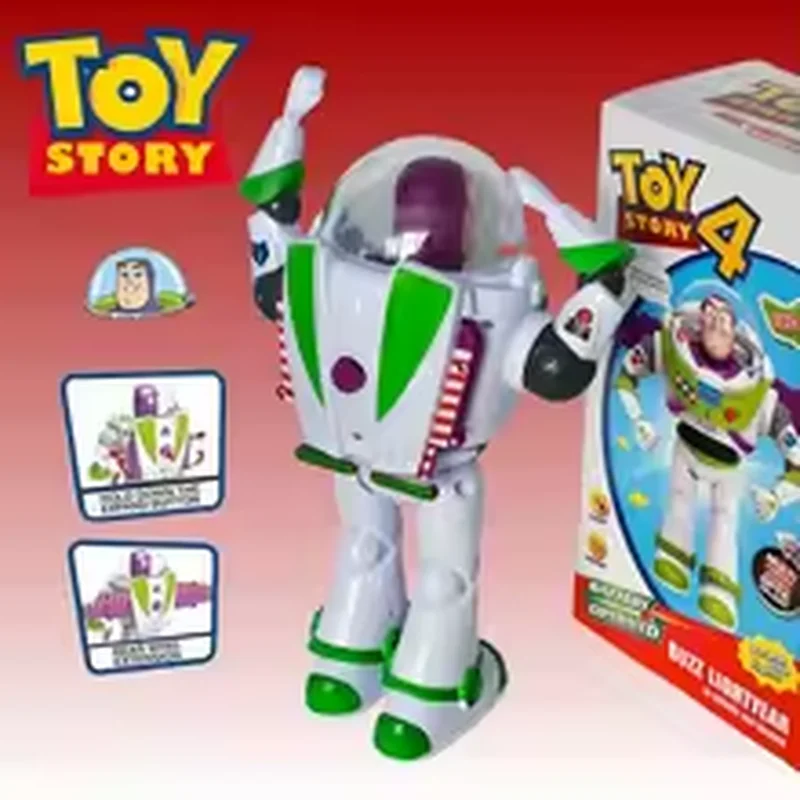 ディズニートイストーリーバズ・ライトイヤー漫画フィギュアモデルおもちゃ光と音のおもちゃ子供のための収集おもちゃデスクトップ装飾