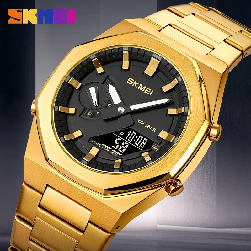 SKMEI 1816 Sport Watch For Man Fashion Casual Quartz Wristwatches Digital Chronograph Back Light Waterproof Watch Male Clock