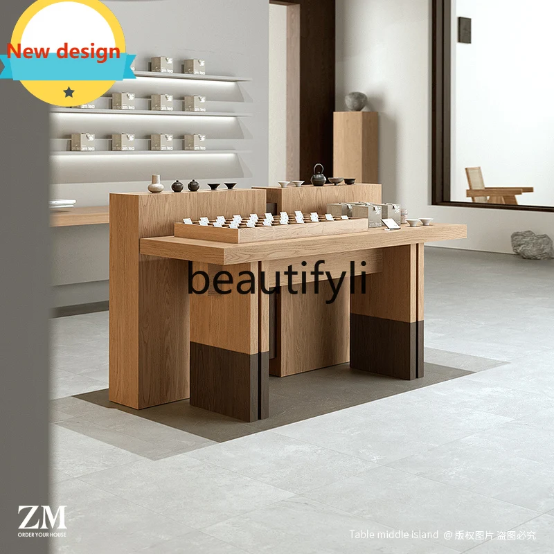 

A139 Display Table for Tea Sets, Creative Ceramic Exhibition Cabinet for Specialty Products