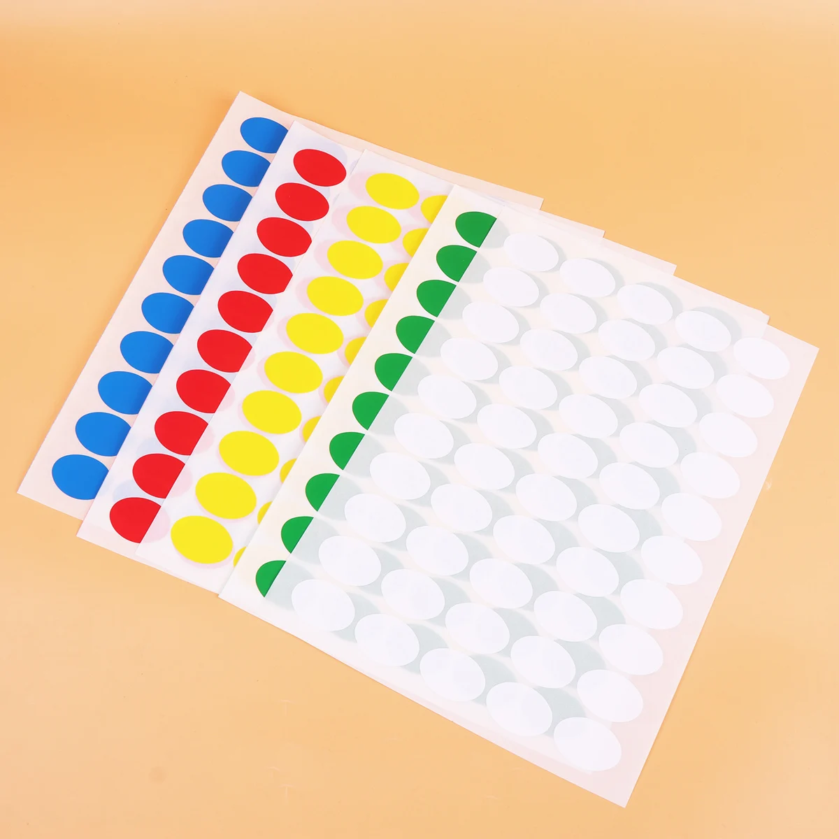 

10 Sheets A4 Colorful Round Adhesive Label Stickers Easy Remove Premium Paper Gift Tags Halloween Birthday Wedding Decorative