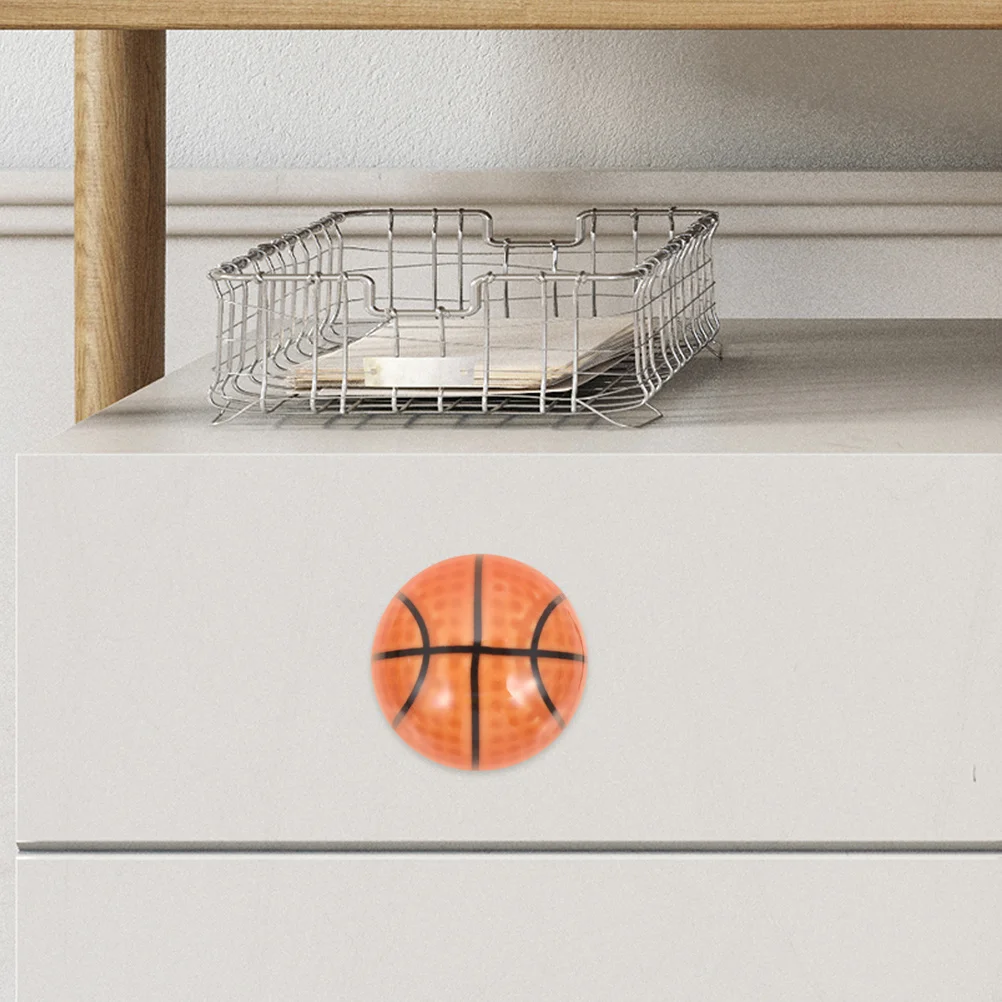 

Basketball Ceramic Handle Quality Crafted Comfortable Hold for Cabinet Drawer Wardrobe Door Knob Replacement Decorative Pulls