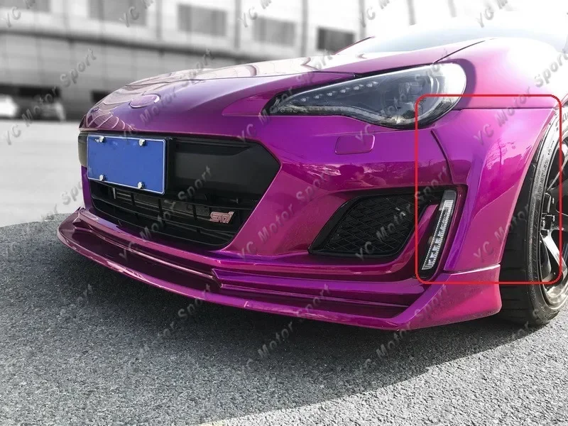 Accesorios para coche, fibra de vidrio FRP, estilo AG, protector de parachoques delantero, compatible con Subaru BRZ 2017-2018, tapa de parachoques delantero