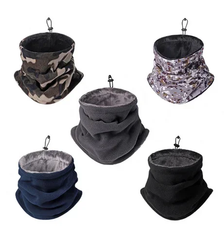 Winter Neck Warmer Thermal Fleece Motorbike Thick Tube Gaiter Face Scarf Windproof Men Women Bandana Cycling Outdoor Headband