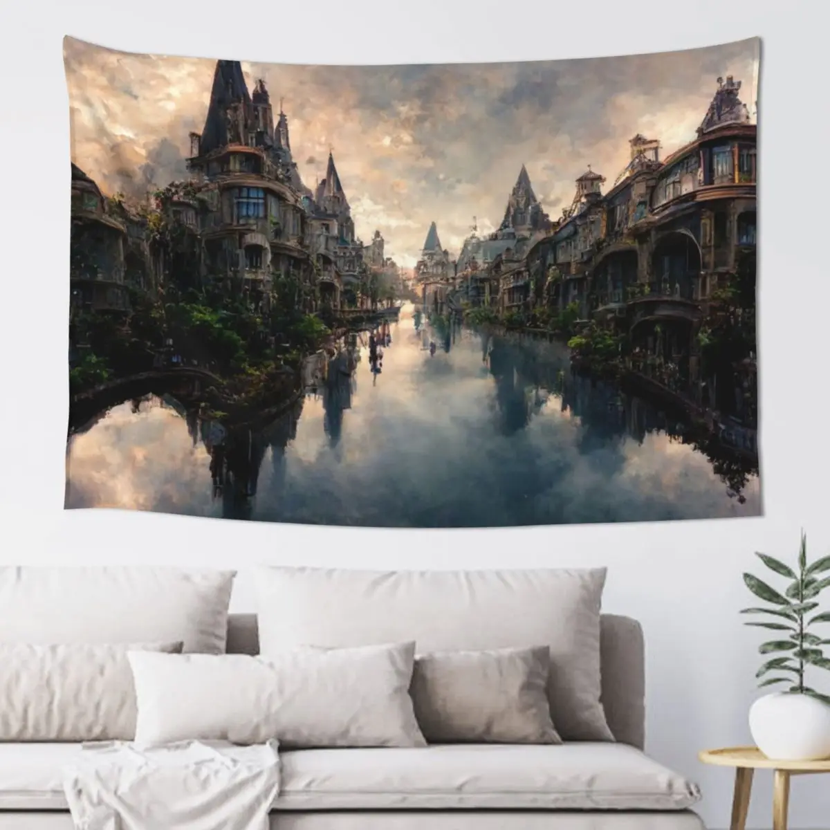 

The majestic city is Rivendell. Tapestry Wall Decoration Decoration Pictures Room Wall Tapestry