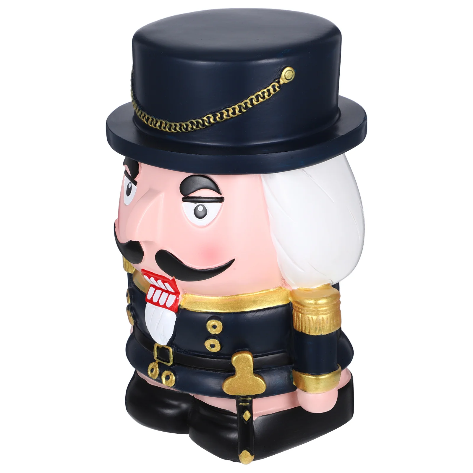 

Nutcracker Coin Bank Resin Piggy Bank Money Saving Box Small Coin Holder for Kids and Adults Home Decor Savings Box Christmas
