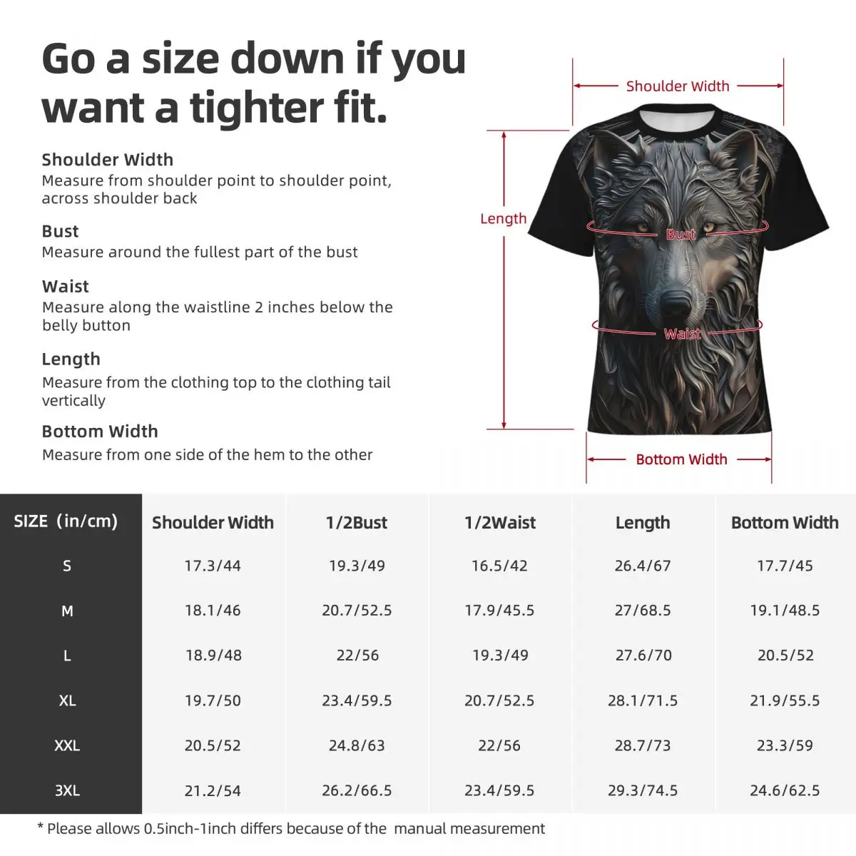 Camiseta de manga corta con estampado de lobo en 3d, ropa para correr, de secado rápido, de gran tamaño