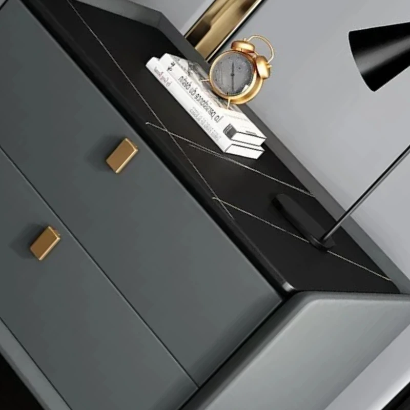 

Nightstands Elegance Bedside Table Tables Economy Smooth Luxury Cabinet Auxiliary Side Bed Cute Design Room Night Stand Storage