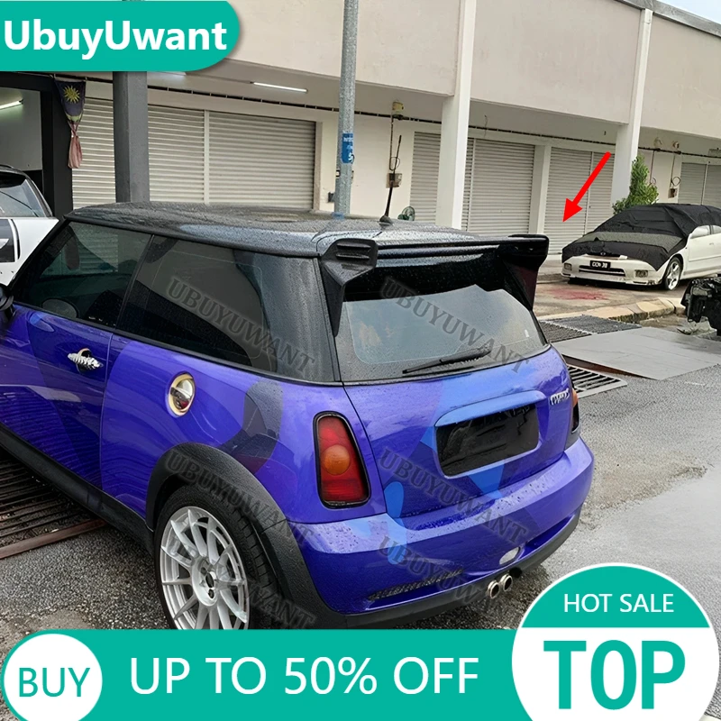

Roof Spoiler For BMW Mini Cooper 2006-2013 R50 R53 R56 Ver.2.11/2.12 Carbon Fiber Rear Trunk Lid Car Spoiler Ducktail Lip Wings