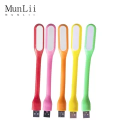 MunLii USB 5V LED Reading Lamp Mini Book Light Foldable Camping Night Lights Table Lamps For Power Bank PC Notebook Laptop