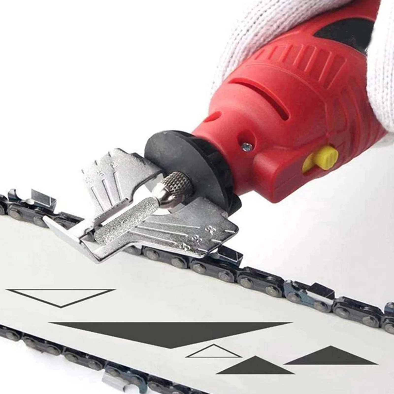 for chainsaw Sharpeners Set with Emery Burrs 6 Pack for Efficient For Sharpening and Polishing of for chainsaw Chains and Metals