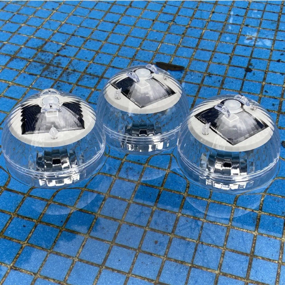 أضواء حمام السباحة العائمة الشمسية الملونة مقاوم للماء LED مصباح حمام السباحة اللون تغيير مصباح كروي مستدير تحت الماء مصابيح إضاءة للمناظر الطبيعية #3