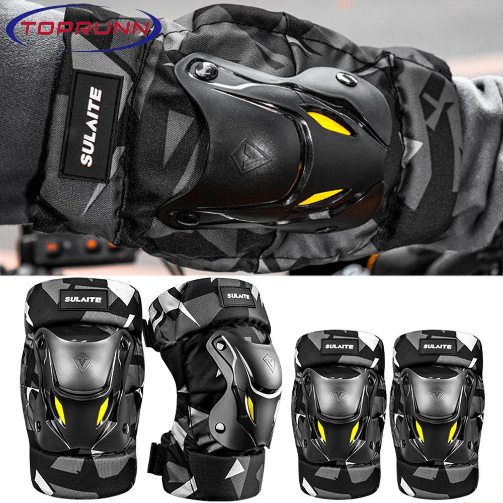 

Fashion Motorcycle Kneepad Fluorescence Moto Elbow Knee Pads Motocross Racing Protective Gear Protector Guards Kit Accessories