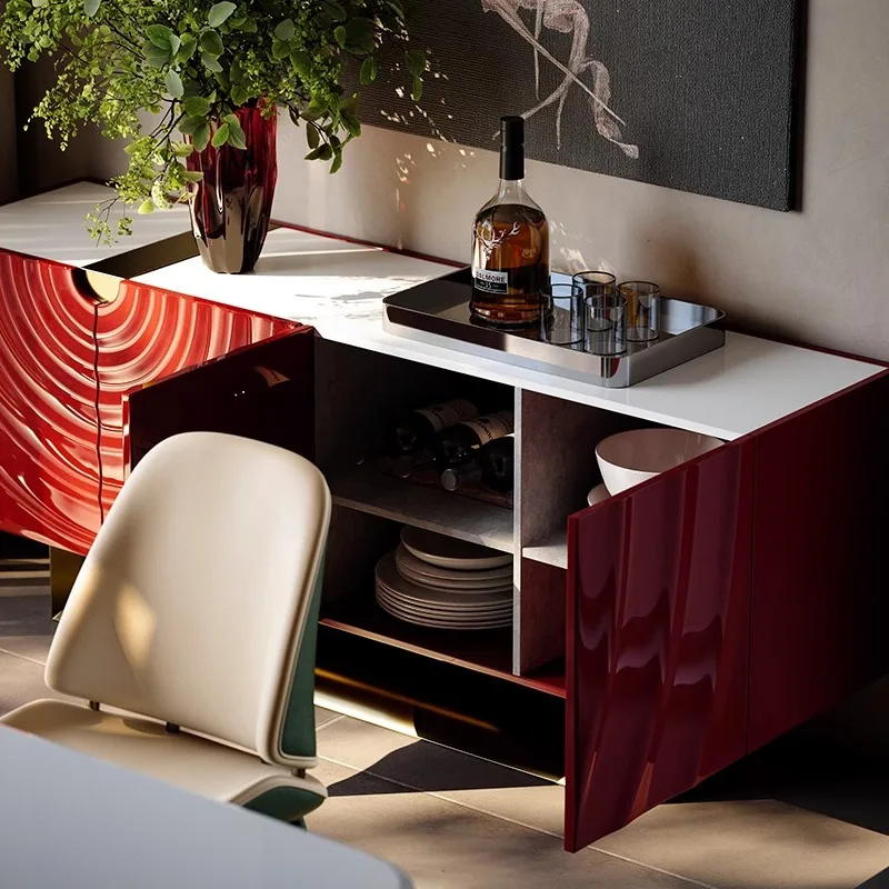

Villa Restaurant Storage Locker Modern Minimalist Designer Entrance Cabinet