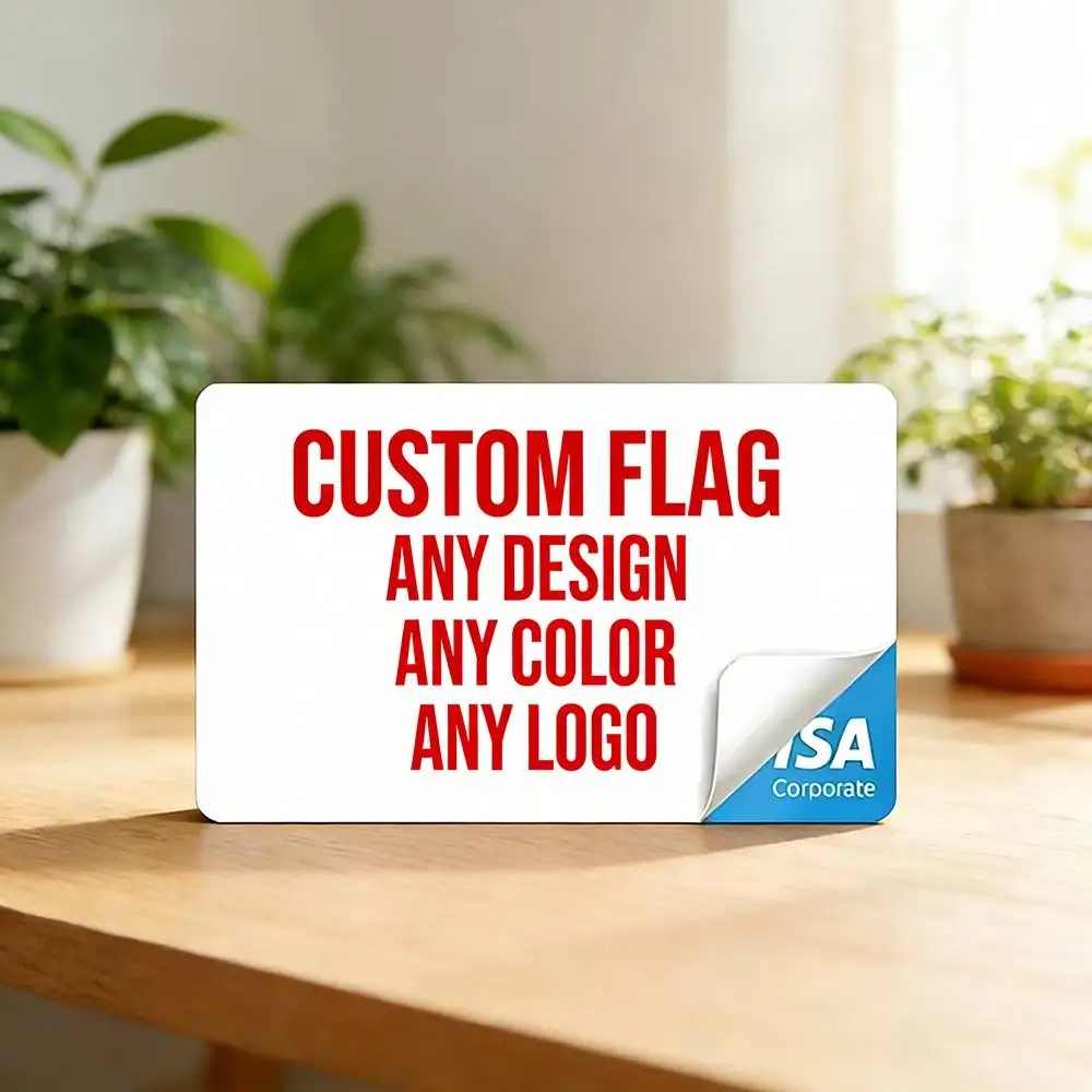 

Bank Credit Card Stickers Custom Design Any Pattern Text Logo 4PCS