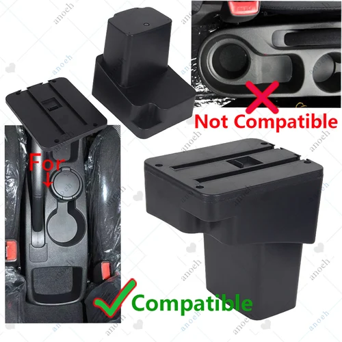 Imagen 2 del producto Para Hyundai SOLARIS caja de reposabrazos para Hyundai Accent RB Solaris Verna 2011-2016 caja de almacenamiento de reposabrazos de coche accesorios de coche